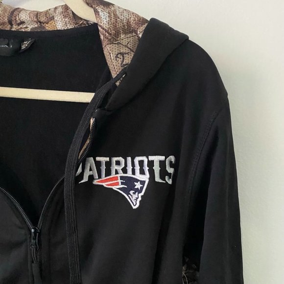 New England Patriots full zip hoodie camo hooded NWT size m - Picture 9 of 12